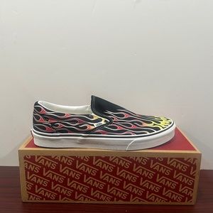 Vans, Classic Slip-On, VN0A38F7VKJ, Flames